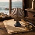 thumbnail image 4 of Byndra Resin Conch Shell Ornaments, Mediterranean Seashell Table Decor Set, Coastal Accent Sculptures for Living Room, Shelf, Desk and Display, Wall Door and Room Decor Accent, 4 of 7