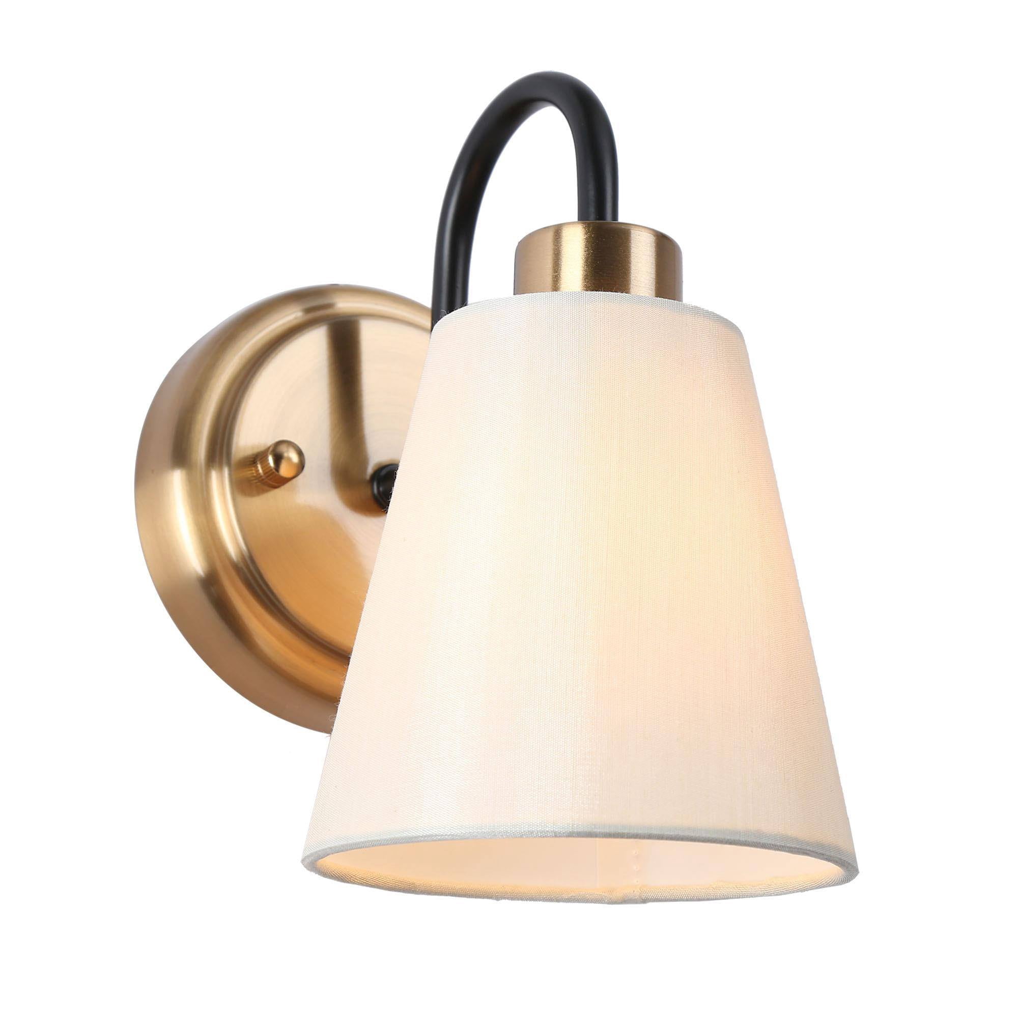 LNC Jacarmellia 5-in W 1-Light Polished Gold Modern/Contemporary LED Wall Sconce