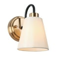 thumbnail image 2 of LNC Jacarmellia 5-in W 1-Light Polished Gold Modern/Contemporary LED Wall Sconce, 2 of 13