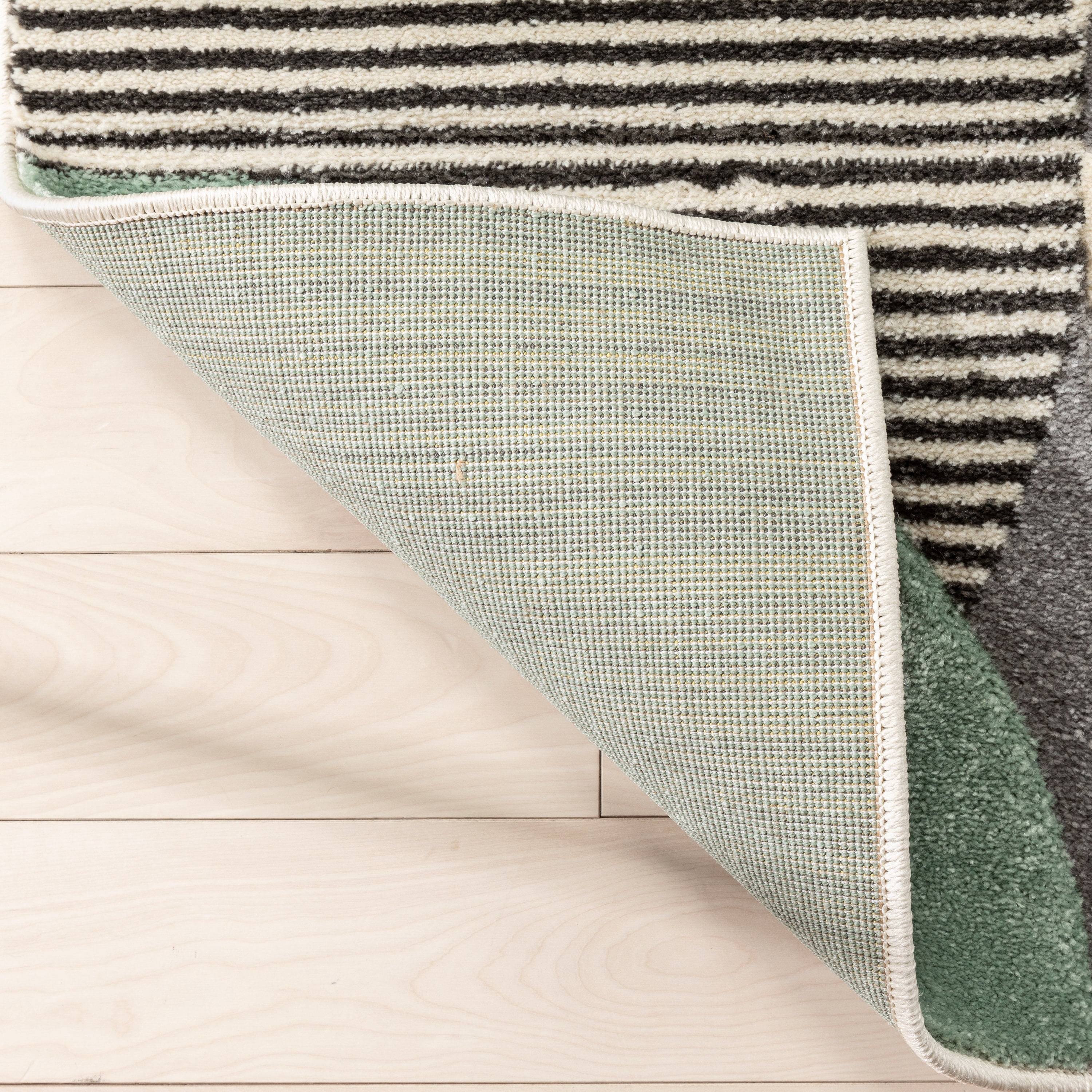 Well Woven Astrid Geometric Area Rug, 5.25' x 7.25', Dramatic High-Low Pattern, Easily Matchable Color Palette, Wood Floor Safe Backing