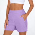 thumbnail image 2 of Shorts for Women Athletic Shorts with Pockets Lightweight Comfy Running Shorts with Liner Summer Gym Casual, 2 of 6