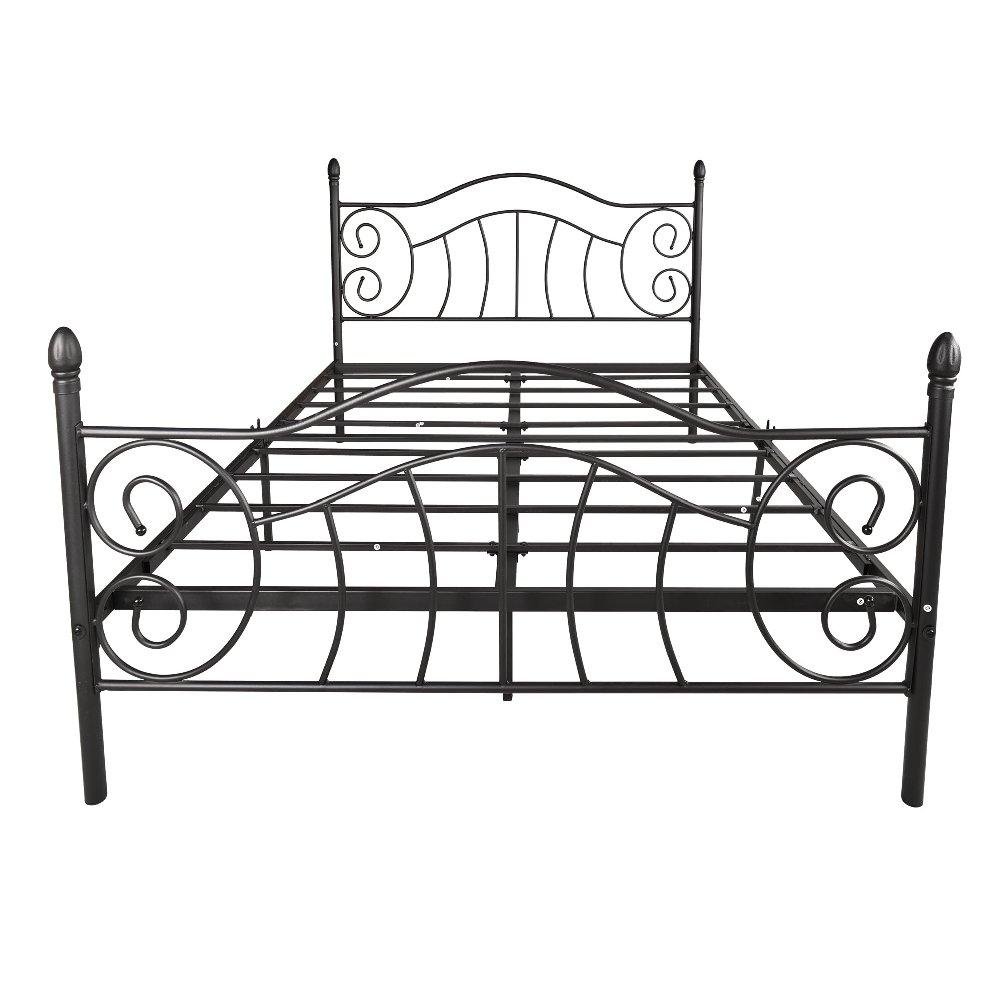 Buy uhomepro Metal Bed Frame Queen Size with Vintage Headboard and