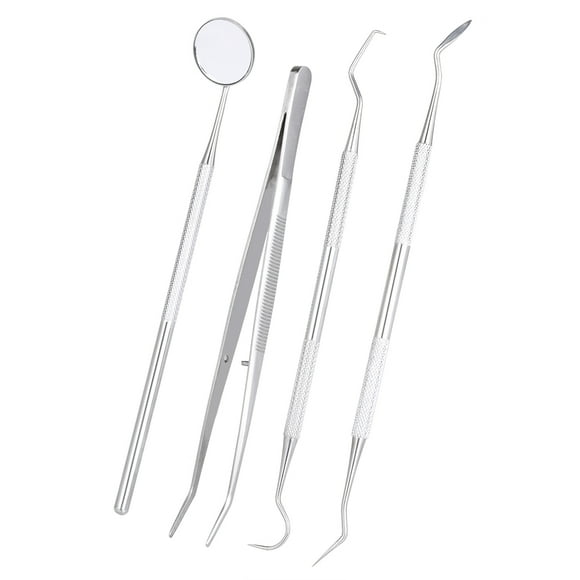 4pcs/pack Hygiene Tools Kit Dentist Set Probe Mirror