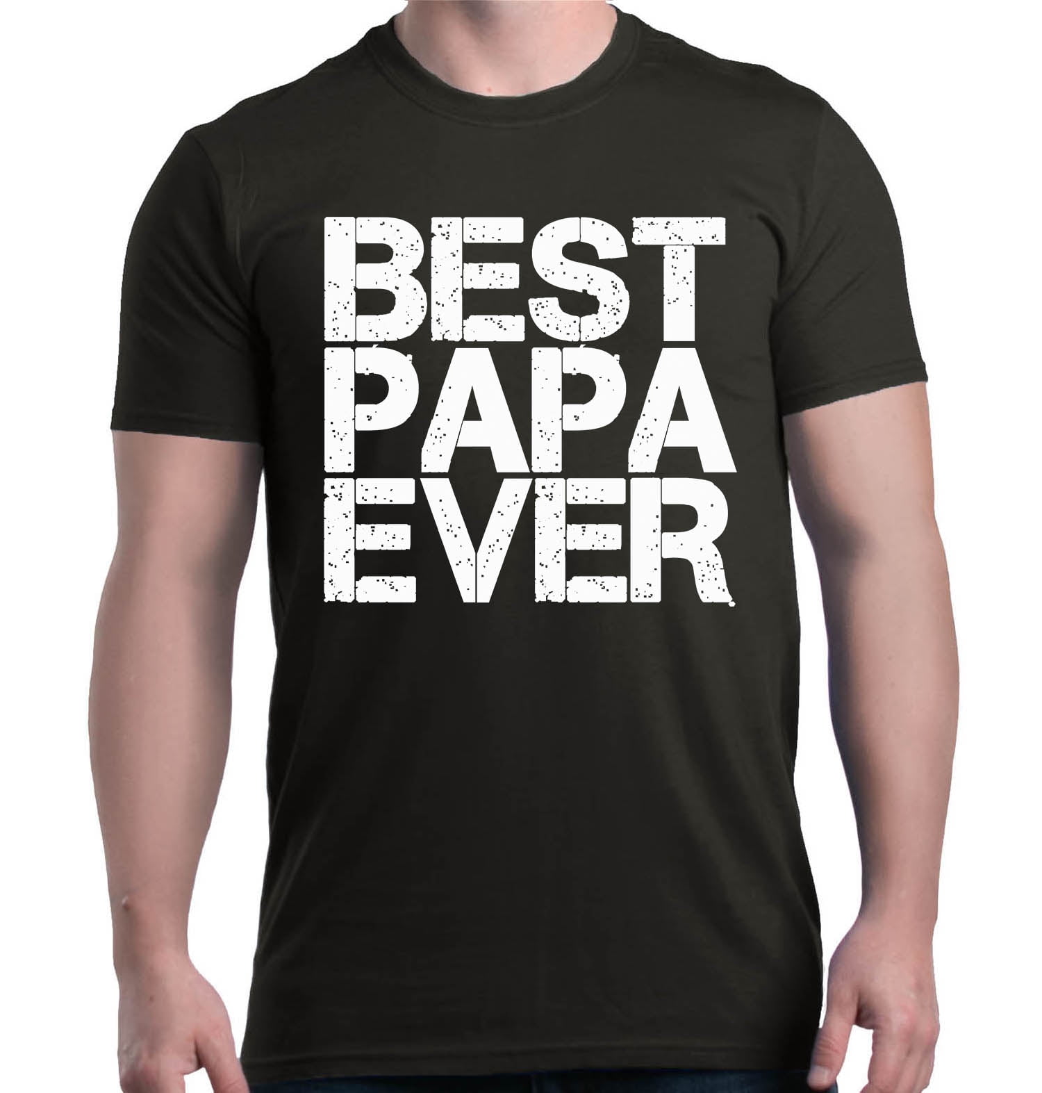 Shop4Ever - Shop4Ever Men's Best Papa Ever Bold Font Father's Day ...