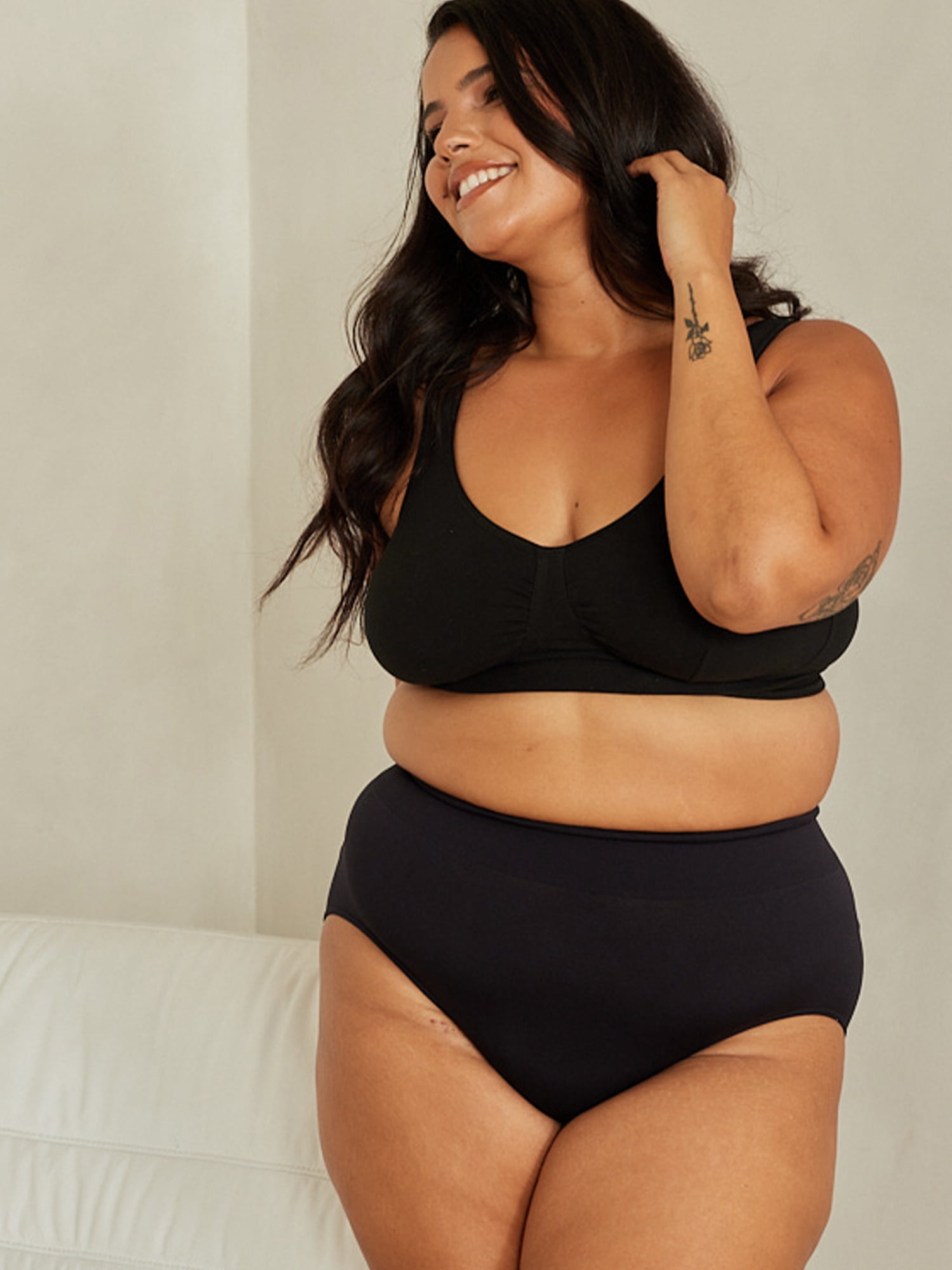 Leading Lady, The Evie, Unpadded Wireless Bra, Medium Support, Breathable Cotton Bra, Padded Straps, Comfort Bra (Women's & Women's Plus)