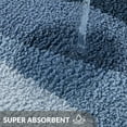 thumbnail image 4 of Exclusivo Mezcla Bathroom Rugs Mat 24x36, Extra Soft Non Slip Absorbent Water Microfiber Bath Rugs, Machine Washable Quick Dry Bath Mats for Bathroom Floor, Shower, Home Decor, Waved Blue, 4 of 8
