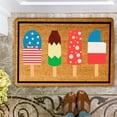 thumbnail image 6 of Letter Print America 4th of July USA Patriotic Doormat Indoor Outdoor Rug Welcome Decorative Memorial Day Front Door Mat Anti-Slip Rubber for Seasonal Kitchen Entrance Floor Decor 16 x 24 Inch, 6 of 8