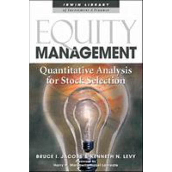 Pre-Owned Equity Management: Quantitative Analysis for Stock Selection (Hardcover) 0071346864 9780071346863