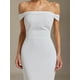 thumbnail image 5 of Vestido largo Bellabarnetten Guga con hombros descubiertos, solapa y abertura, 5 of 6