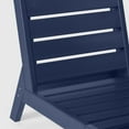 thumbnail image 4 of WestinTrends Avalon Outdoor HDPE Deep Seating Modular Armless Patio Chair with Patio Cushions, Navy Blue/Gray, 4 of 13