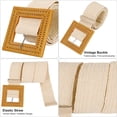 thumbnail image 2 of 4 Pack Straw Woven Elastic Stretch Waist Belt Fashion Boho Dress Braided Belts for Women, 2 of 6