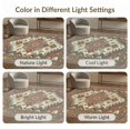 thumbnail image 7 of ODIKA 4'x6' Washable Area Rug Non-Slip, Chair-Friendly, Flatwoven Lone Border Distressed Farmhouse Plank Door Vintage Southwestern Playful for Home Office, Under Desk, 7 of 7