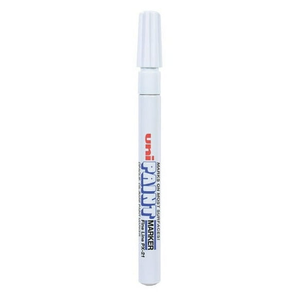 4Pack uni Paint Permanent Marker, Fine Bullet Tip, White (63713)