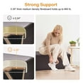 thumbnail image 3 of Banc Ottoman de Rangement Pliable de 45 Pouces, Banc de Rangement en Similicuir, Coffre de Rangement avec Siège Rembourré Repose-Pieds Tabouret, 3 of 9