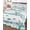 Mint, Aqua, Teal, Seafoam, variant on Full Size Quilt Bedding Set, Orange Coastal Starfish Reversible Summer Quilt 3 Pieces, Summer Conch Sea Fish Stripes Lightweight Bedspreads Coverlets with 2 Pillow Shams for All Seasons
