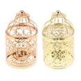 thumbnail image 1 of 2 Hollow Flower Pattern Candelero Tealight Holder Decoración, 1 of 9