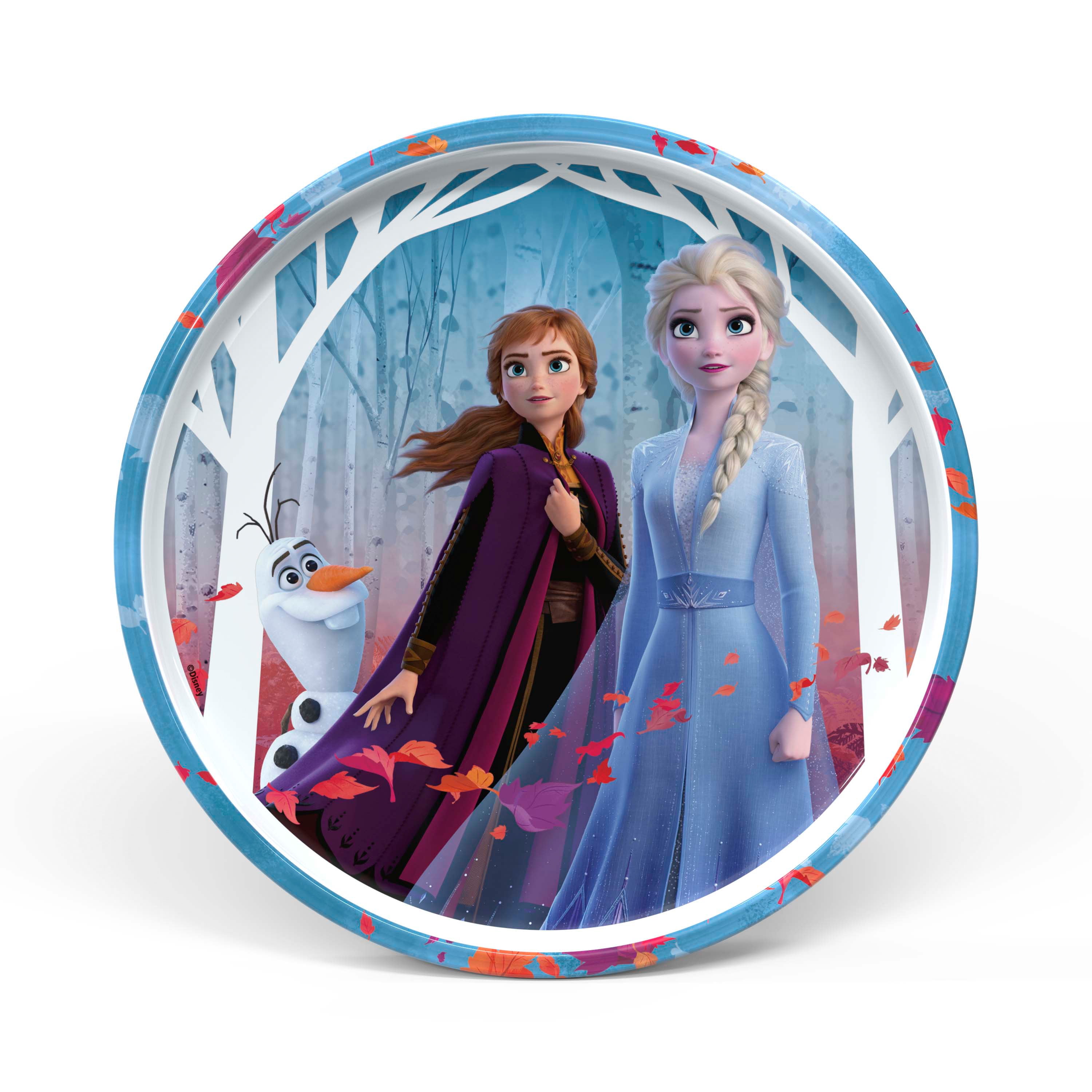 Disney Frozen Kids Embossed Plate, Bowl and Tumbler Set —