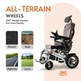 thumbnail image 4 of Culver Mobility - PANTHER - All-Terrain Lightweight Foldable Wheelchairs, Power Motorized Electric Wheel Chair, 4 of 7