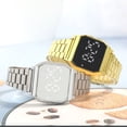 thumbnail image 2 of Reloj electrónico LED con barra de acero de aleación, reloj táctil cuadrado de moda para estudiantes, hombres y mujeres, 2 of 6