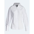 thumbnail image 5 of Devil Wears Prada Scoop Collection Women's and Women's Plus Lace Up Cotton Shirt, Sizes XS-4X, 5 of 5