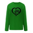 thumbnail image 4 of WREESH Womens Fashion Sweatshirt Casual Crewneck Sweatshirt Print Pullover Loose Fit Long Sleeve Tops Large Tie Dyed Casual Hoodie Green, 4 of 4