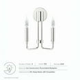 thumbnail image 6 of Modway Rekindle 2-Light Iron Metal Wall Sconce in Polished Nickel, 6 of 7