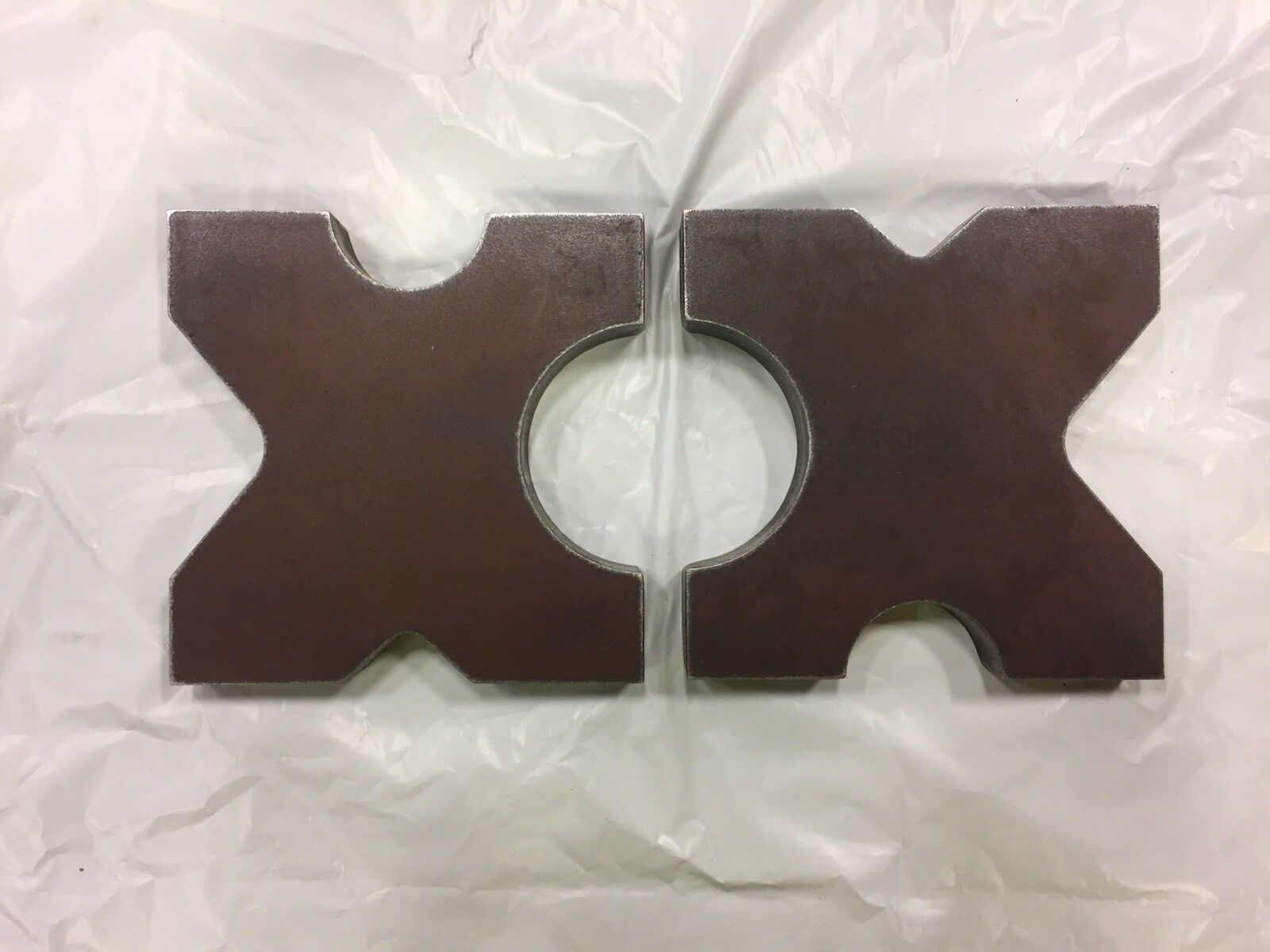 20 TON STEEL SHOP PRESS BED PLATES, HFrame Arbor 4 notch 1.5"X 12"X 12