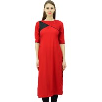 Phagun Ladies Rayon Kurti Kurta Summer Tunic Top Indian Chic Regular Casual Clothing