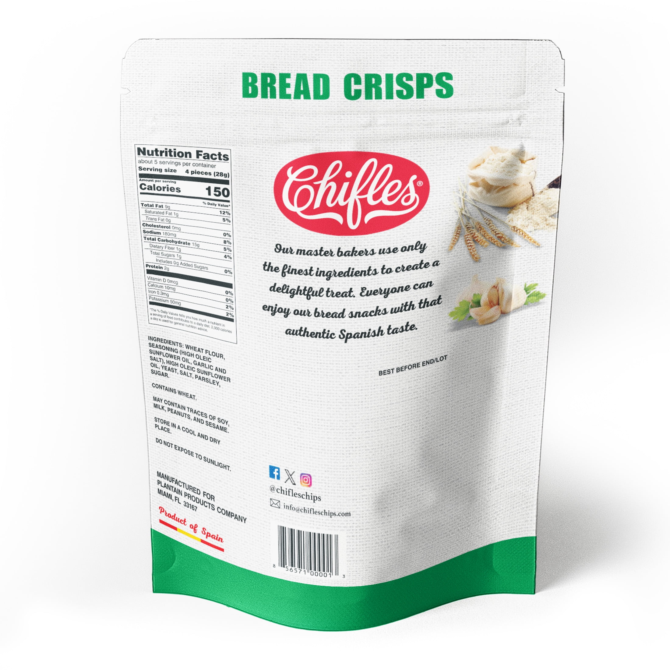 Valentina Garlic Bread Crisps, 5.2 Oz