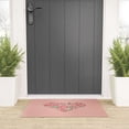 thumbnail image 2 of Society6 Pimlada Phuapradit Floral Heart Pink Welcome Mat Small 20" x 30", 2 of 2
