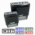 thumbnail image 1 of WTF What the F Border Outline Self-Inking Rubber Stamp Ink Stamper for Business Office - Fuchsia Ink - Large 2-2/4 Inch, 1 of 7