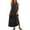Black-a, variant on Vivianyo HD Women's Pluse Size Casual Crew Neck Light Denim Maxi Dress, Womens Loose Straight Short Sleeve Long Dresses for Vacation, Women's Blue, Sizes S-5XL