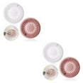 thumbnail image 3 of Guardoinrt 2pieces Easy To Clean Hair Stopper With Four Suction Cups For Stable Fixation White+Pink 2Set, 3 of 6