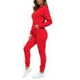 thumbnail image 5 of Jsaierl Sweatsuit Sets for Women 2 Piece Long Sleeve Full Zip Sweatshirts and Jogger Pants Fall Activewear Lounge Sets Workout Sets Matching Tracksuit, 5 of 10