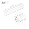 thumbnail image 2 of Plástico Tubería Rígido Policarbonato Redondo Tubo Transparente 1.85"(47mm) ID 2"(50mm) OD 14" (350mm) Alto Impacto para Iluminación, Maquetas, Agua Plomería, 2 of 7