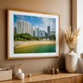 thumbnail image 4 of Repulse Bay Skyscrapers - Hong Kong Photography Beach Architecture City Coastal Tropical Skyline Scenic Oak Framed Wall Art Print 5 x 7 inches, 4 of 6