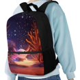 thumbnail image 4 of Uourmeti Personalized Backpack for Travel Daily Use, 17 Inch Not Easy To Fade School Backpack, Salamander Pattern, 4 of 6