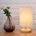 thumbnail image 2 of Mchoice Bedside Lamp Night Light Warm White Gift Wood Table lamp , Home & Garden LED Light, 2 of 7