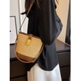 thumbnail image 2 of CAILDANL Straw Beach Bags For Women Rattan Purse Summer Straw Cross-body Bag Raffia Handbag Purses Shoulder Bag Small Bucket Bag 2025, 2 of 4