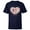 Navy, variant on Mickey & Minnie Classic Couple Retro Heart Stroll - Short Sleeve T-Shirt for Kids - Customized-Black