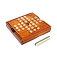 thumbnail image 3 of Peg Solitaire Board Game Solitaire Game Marbles Game Board with Clamp Living Room Decor Strategy Board Game Table Top Game, 3 of 8