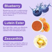 Blueberry Lutein Ester Capsules - with Zeaxanthin - Antioxidants, Vision & Eye Health Support - 120 Capsules