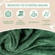thumbnail image 4 of Toallas de baño MAURA Hunter Green de algodón turco XL, juego de 4, 4 of 7