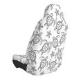thumbnail image 2 of Wukai Sea Turtle Full Set Car Seat Covers with Soft Padding Universal Auto Front Seats Protector and Cushion Mat, 2 of 5