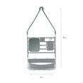 thumbnail image 7 of Bath Bliss Deluxe Flex 1 Shelf Plastic Adjustable Shower Caddy, Gray, 7 of 7
