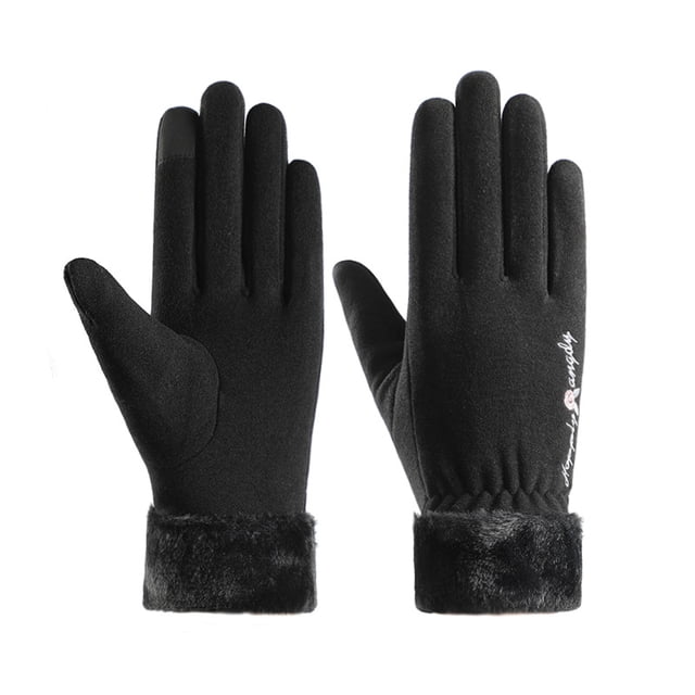 Guantes de invierno para mujer, para ciclismo, esquí, equitación, resistentes al viento, con pantalla táctil fría, guantes gruesos y cálidos