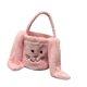 thumbnail image 4 of Bolsa de transporte ligera para dulces de Pascua, cesta de regalo con huevos decorativos y contenedor de almacenamiento. Rosa, 4 of 9