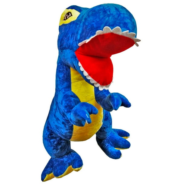 Peluche Importacion Dinosaurio T-Rex Azul 53 cm
