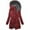 Red, variant on kakina CMSX Women's Winter Windproof Warm Down Coats,Classic Waterproof Thicken Hooded Solid Color Long Sleeve Fashions Puffer Jacket Clearance