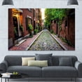 thumbnail image 4 of DESIGN ART Designart "Acorn Street Massachusetts" Landscape Canvas Wall Artwork Print - Multi-color 12 in. wide x 8 in. high, 4 of 4